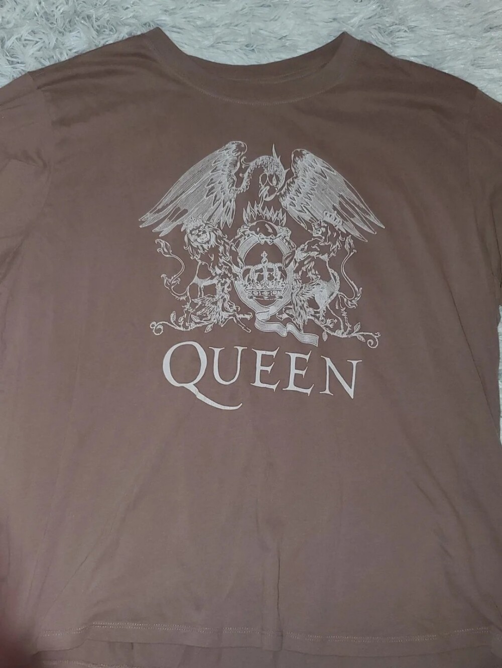 **Abercrombie & Fitch Queen Graphic Relaxed Tee Brown Size XL**